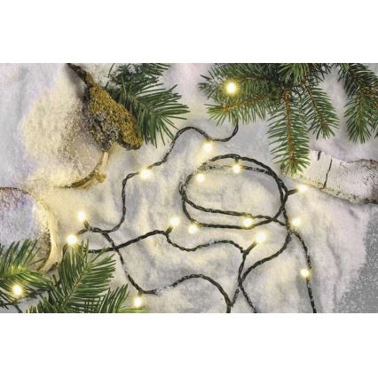 Corrente de Natal exterior LED 240xLED/8 modos 29m IP44 branco quente