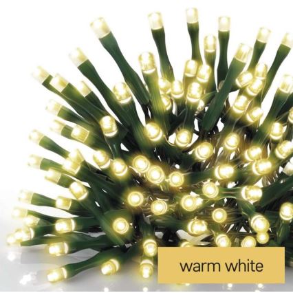 Corrente de Natal exterior LED 240xLED/8 modos 29m IP44 branco quente