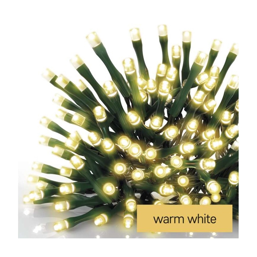 Corrente de Natal exterior LED 240xLED/8 modos 29m IP44 branco quente