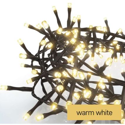 Corrente de Natal exterior LED 300xLED/11m IP44 branco quente