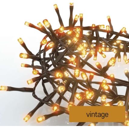 Corrente de Natal exterior LED 300xLED/11m IP44 vintage