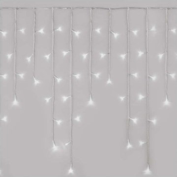 Corrente de Natal exterior LED 300xLED/8 modos 10m IP44 branco frio + controlo remoto