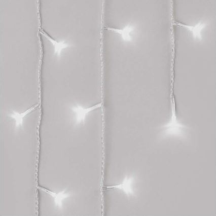 Corrente de Natal exterior LED 300xLED/8 modos 10m IP44 branco frio + controlo remoto