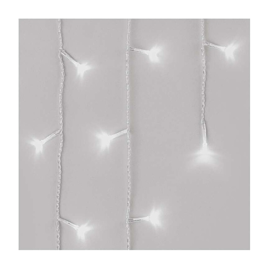 Corrente de Natal exterior LED 300xLED/8 modos 10m IP44 branco frio + controlo remoto