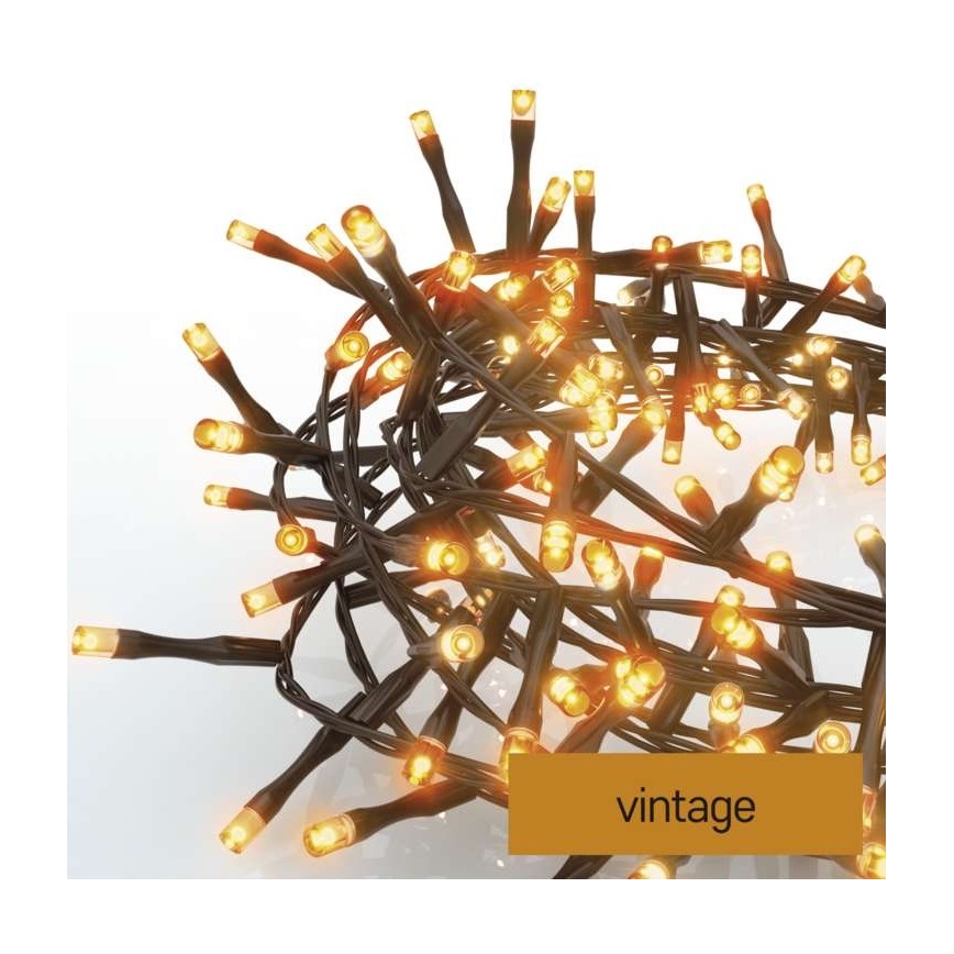 Corrente de Natal exterior LED 400xLED/13m IP44 vintage