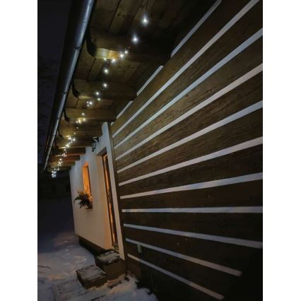 Corrente de Natal exterior LED 40xLED/9m IP44 branco frio