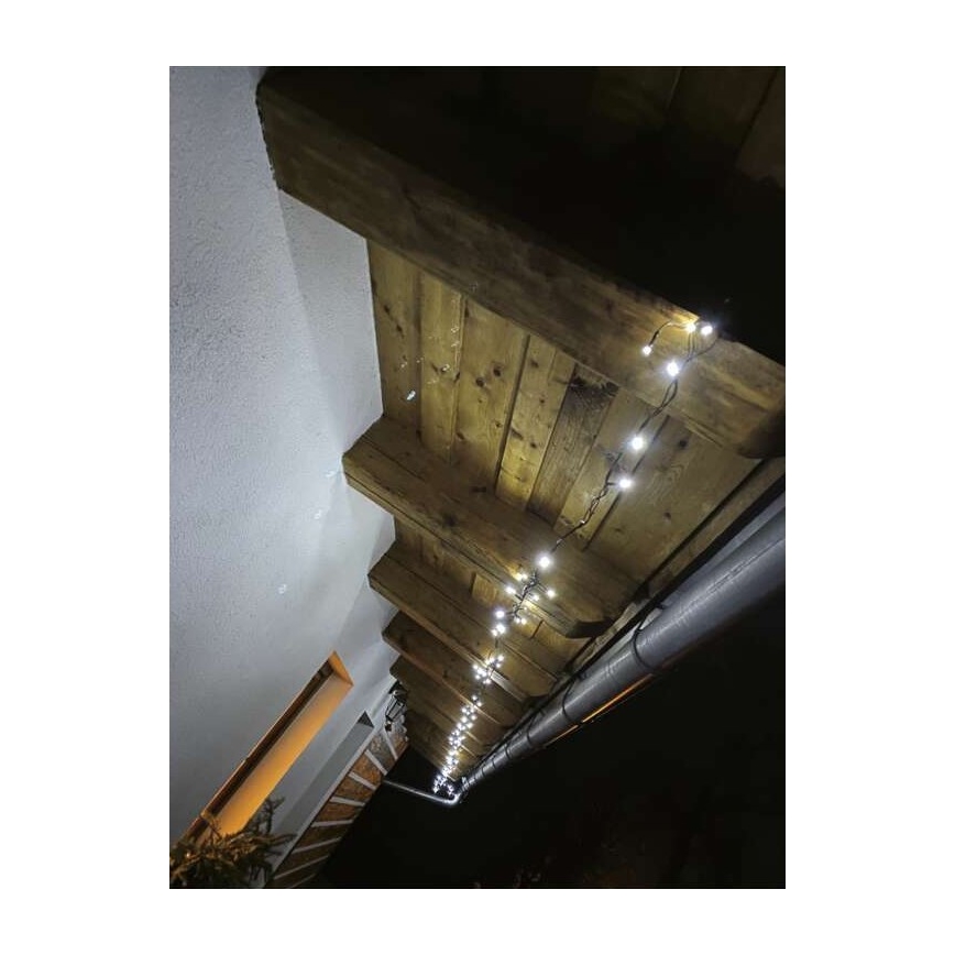 Corrente de Natal exterior LED 40xLED/9m IP44 branco frio