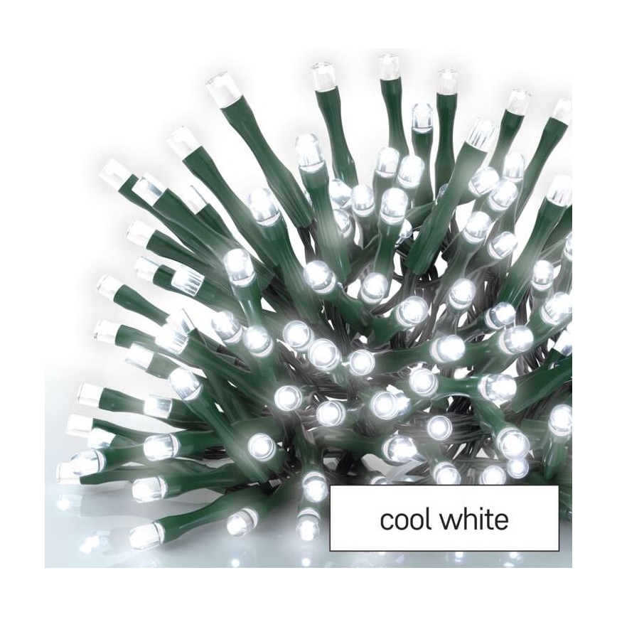 Corrente de Natal exterior LED 40xLED/9m IP44 branco frio