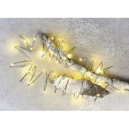 Corrente de Natal exterior LED 40xLED/9m IP44 branco quente