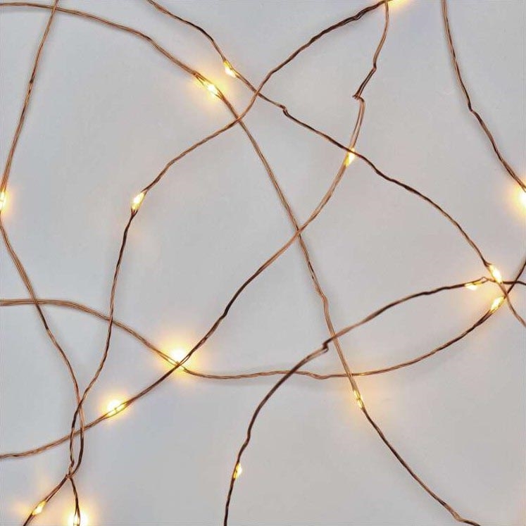 Corrente de Natal exterior LED 40xLED/9m IP44 branco quente