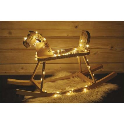 Corrente de Natal exterior LED 40xLED/9m IP44 branco quente