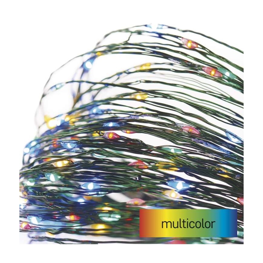 Corrente de Natal exterior LED 40xLED/9m IP44 multicolor