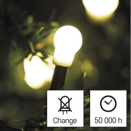 Corrente de Natal exterior LED 480xLED/53m IP44 branco quente