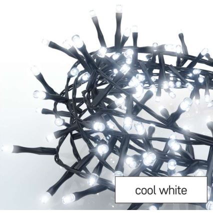 Corrente de Natal exterior LED 600xLED/17m IP44 branco frio