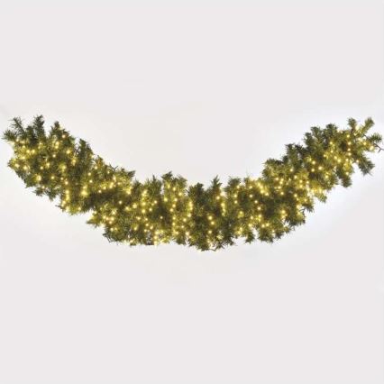 Corrente de Natal exterior LED 600xLED/17m IP44 branco quente