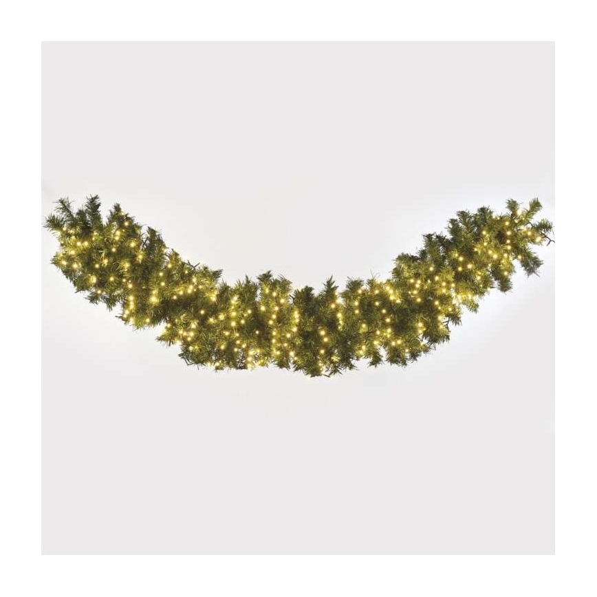 Corrente de Natal exterior LED 600xLED/17m IP44 branco quente