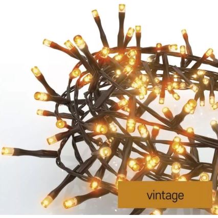 Corrente de Natal exterior LED 600xLED/17m IP44 vintage
