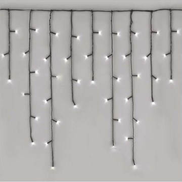 Corrente de Natal exterior LED 600xLED/8 modos 15m IP44 branco frio
