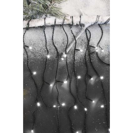 Corrente de Natal exterior LED 600xLED/8 modos 15m IP44 branco frio