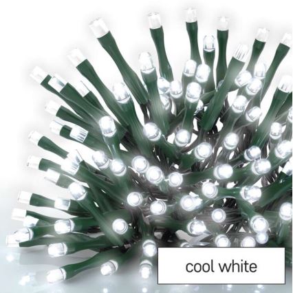 Corrente de Natal exterior LED 600xLED/8 modos 15m IP44 branco frio