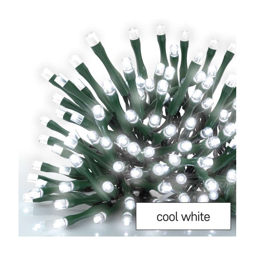 Corrente de Natal exterior LED 600xLED/8 modos 15m IP44 branco frio