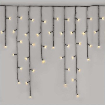 Corrente de Natal exterior LED 600xLED/8 modos 15m IP44 branco quente