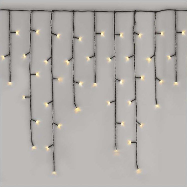 Corrente de Natal exterior LED 600xLED/8 modos 15m IP44 branco quente