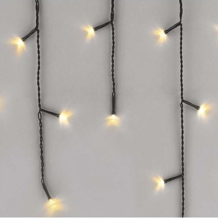 Corrente de Natal exterior LED 600xLED/8 modos 15m IP44 branco quente