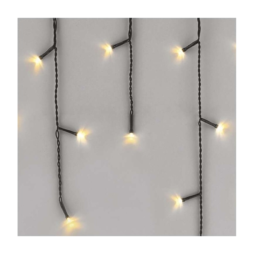 Corrente de Natal exterior LED 600xLED/8 modos 15m IP44 branco quente