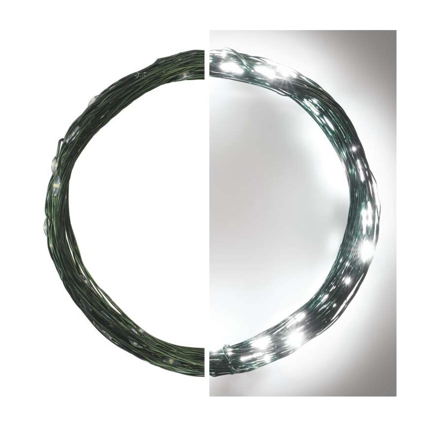 Corrente de Natal exterior LED 75xLED/12,5m IP44 branco frio