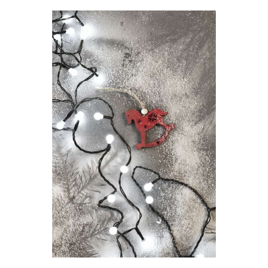 Corrente de Natal exterior LED 80xLED/13m IP44 branco frio