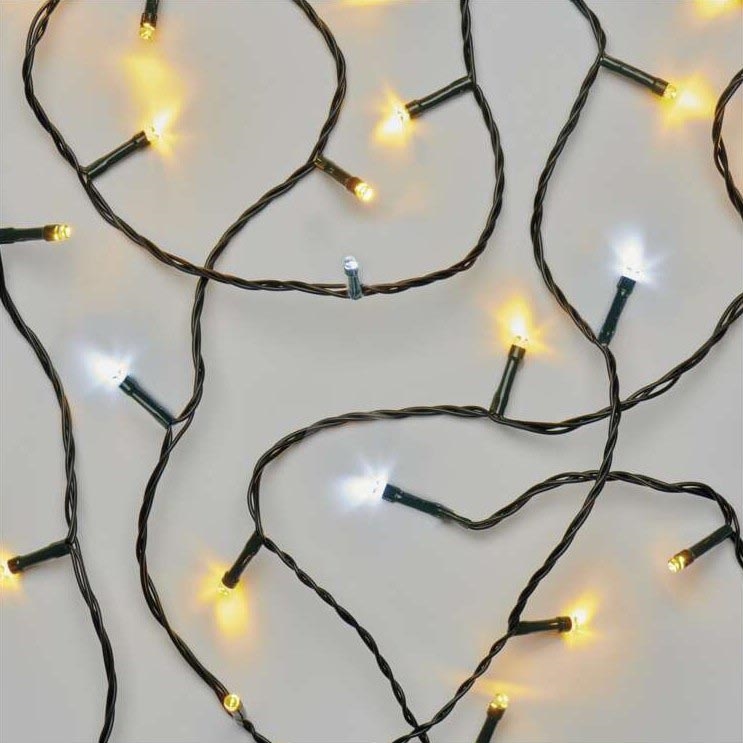 Corrente de Natal exterior LED 80xLED/13m IP44 branco quente/frio