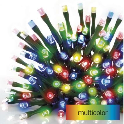 Corrente de Natal exterior LED 80xLED/13m IP44 multicolor