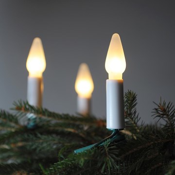Corrente de Natal FELICIA 16xE10 13,5m branco quente Fabricado na Europa
