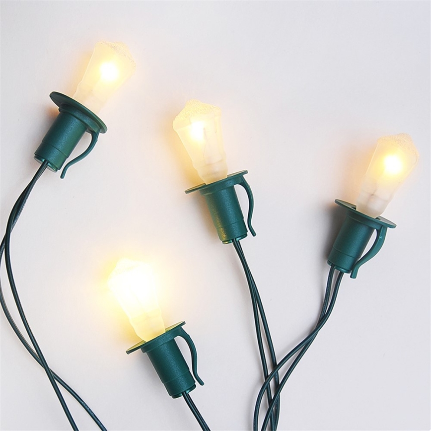 Corrente de Natal LANTERN 12xE10/10,7m branco Fabricado na Europa