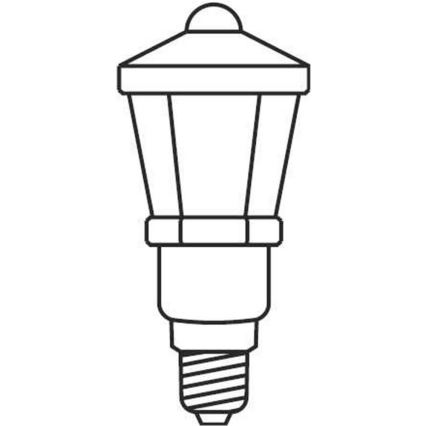 Corrente de Natal LANTERN 12xE10/10,7m branco Fabricado na Europa