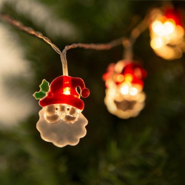 Corrente de Natal LED 10xLED/2xAA 1,2m branco quente