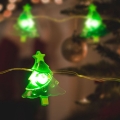 Corrente de Natal LED 10xLED/2xAA 1,2m branco quente