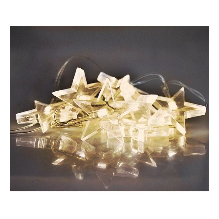 Corrente de Natal LED 10xLED/2xAA 2,5m branco quente
