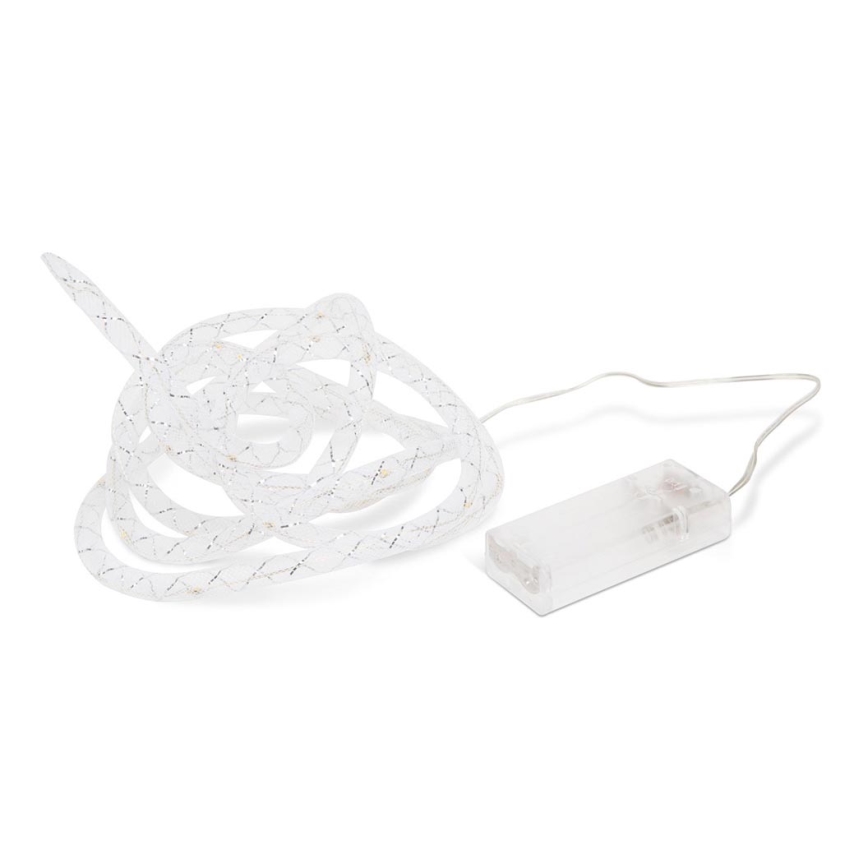 Corrente de Natal LED 20xLED 2,3m branco quente