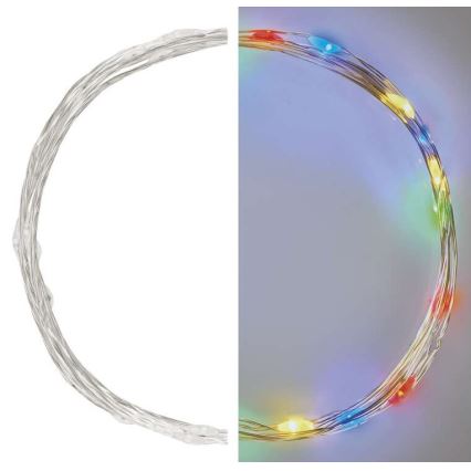 Corrente de Natal LED 20xLED/2,4m multicolor