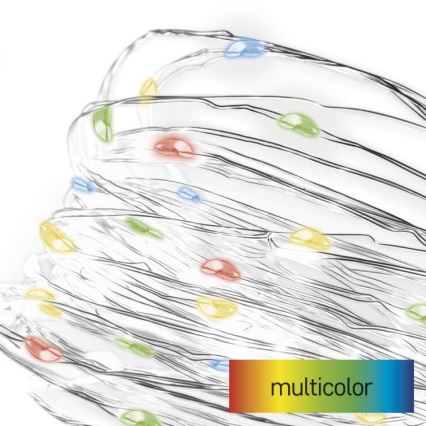 Corrente de Natal LED 20xLED/2,4m multicolor