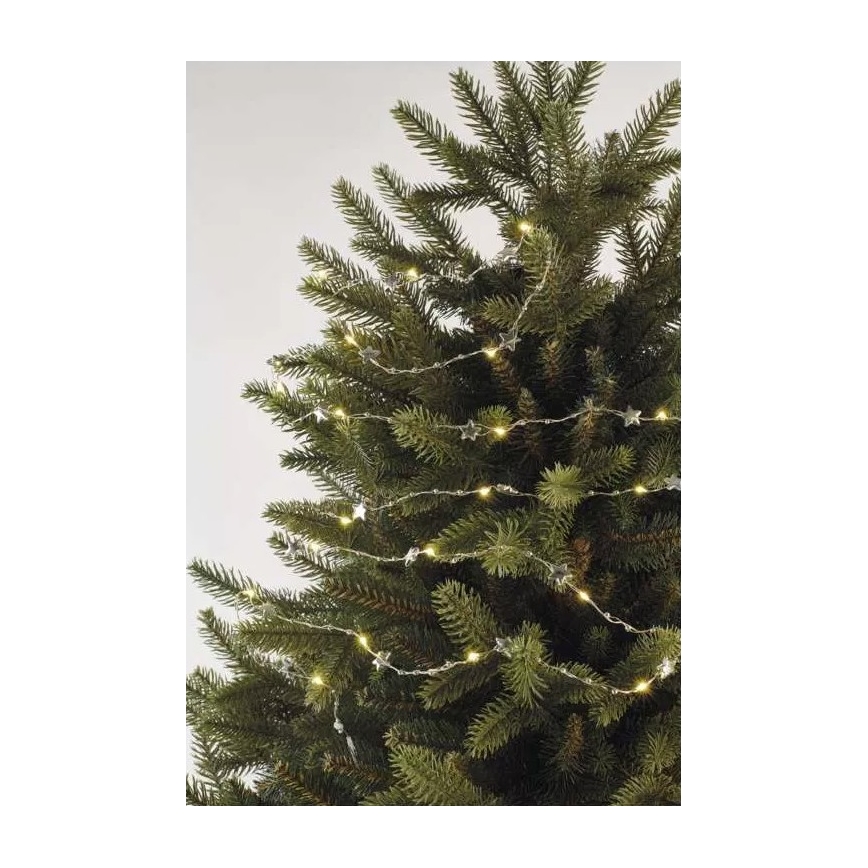 Corrente de Natal LED 20xLED/2xAA 2,2 m branco quente