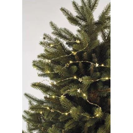 Corrente de Natal LED 20xLED/2xAA 2,2 m branco quente