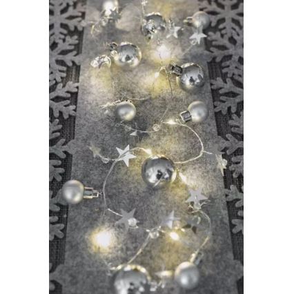 Corrente de Natal LED 20xLED/2xAA 2,2 m branco quente