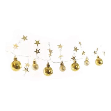 Corrente de Natal LED 20xLED/2xAA 2,2 m branco quente