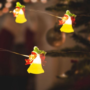 Corrente de Natal LED 20xLED/2xAA 2,2m branco quente