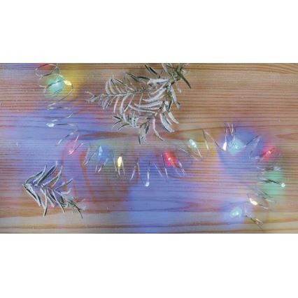 Corrente de Natal LED 20xLED/2xAA 2,4m multicolor