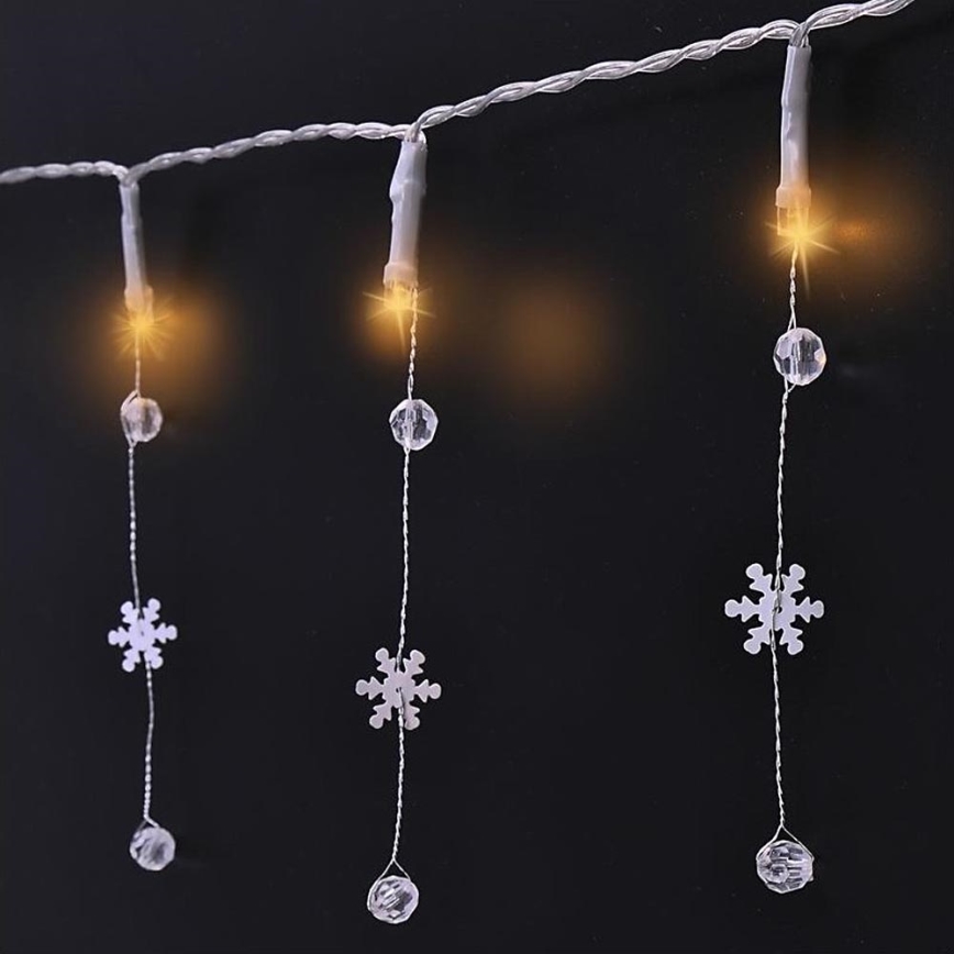 Corrente de Natal LED 20xLED/2xAA 2m branco quente