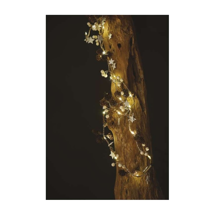 Corrente de Natal LED 20xLED/2xAA 2m